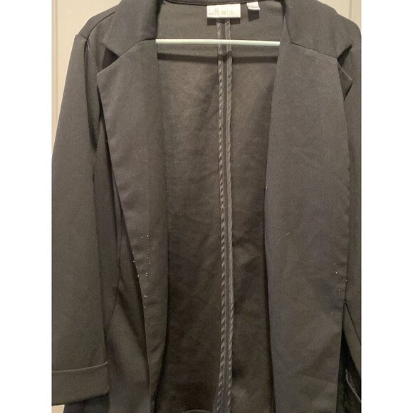 Black 1X Blazer by Belle by Kim Gravel - Picture 4 of 6